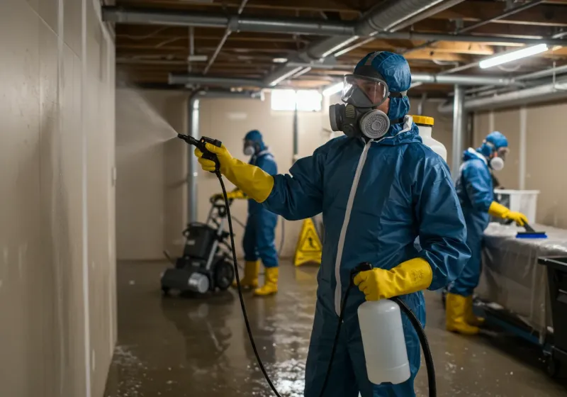 Basement Sanitization and Antimicrobial Treatment process in Waimanalo, HI