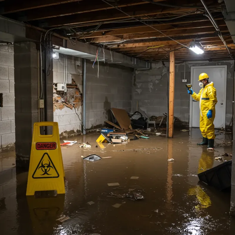 Flooded Basement Electrical Hazard in Waimanalo, HI Property